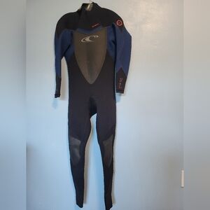 O'Neill Heat 4:3 Code Red Blackout Zip Mens Wetsuit S
